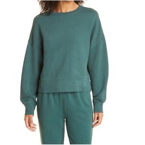 RAILS Alice‎ Cotton Blend Sweatshirt, Organic Cotton Forest Green, Medium, NWT